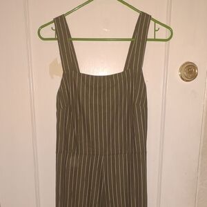 Primark | Olive and White Striped Jumpsuit